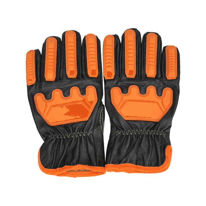 Wasserabweisende Lichtbogenschutz-Anti-Schlag-Handschuhe aus Rindsleder
