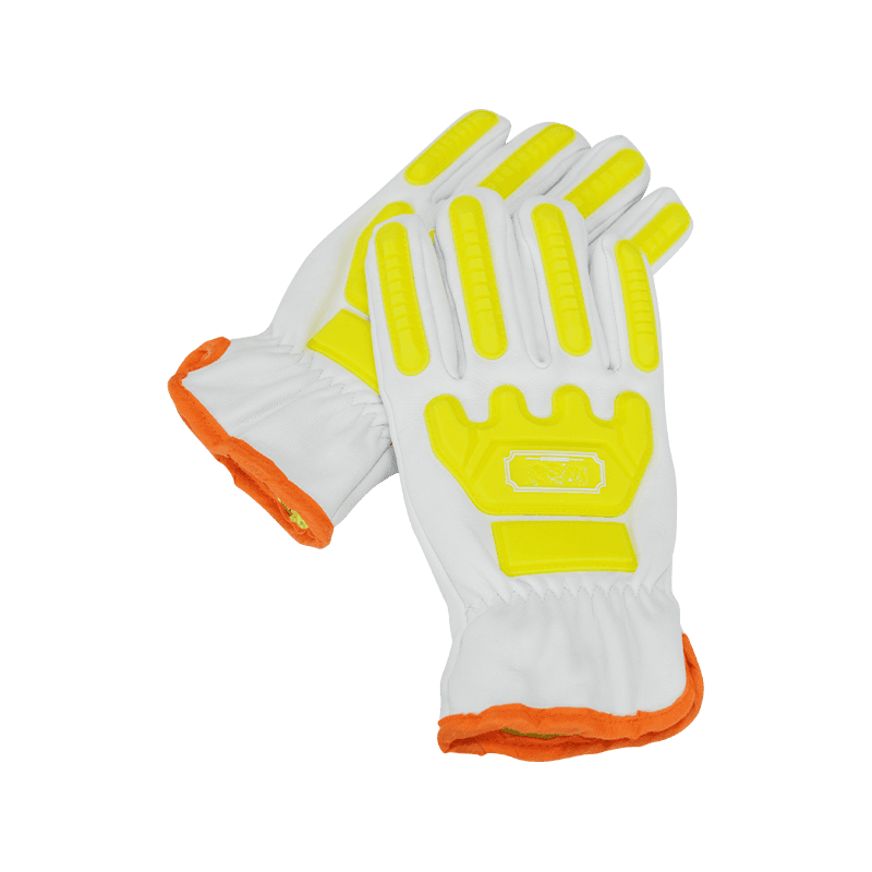 Schlagfeste, schnittfeste Handschuhe aus Ziegenleder