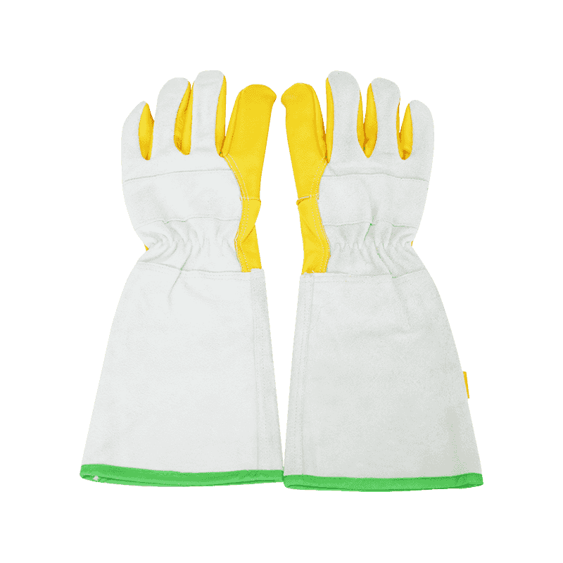 Verlängerte Schweißerhandschuhe aus Rindsleder