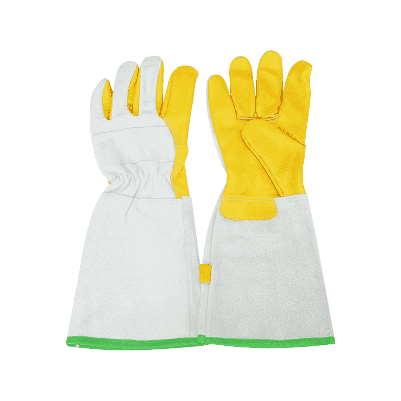 Verlängerte Schweißerhandschuhe aus Rindsleder