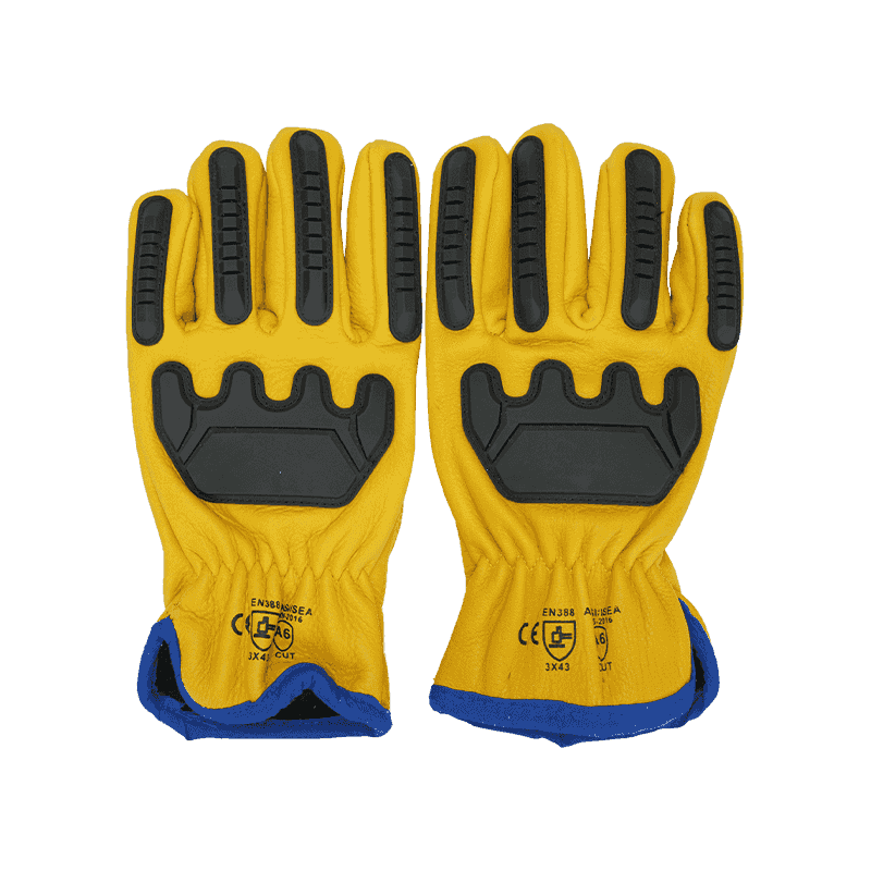 Wasserdichte, ölbeständige, kältebeständige Handschuhe aus Rindsleder